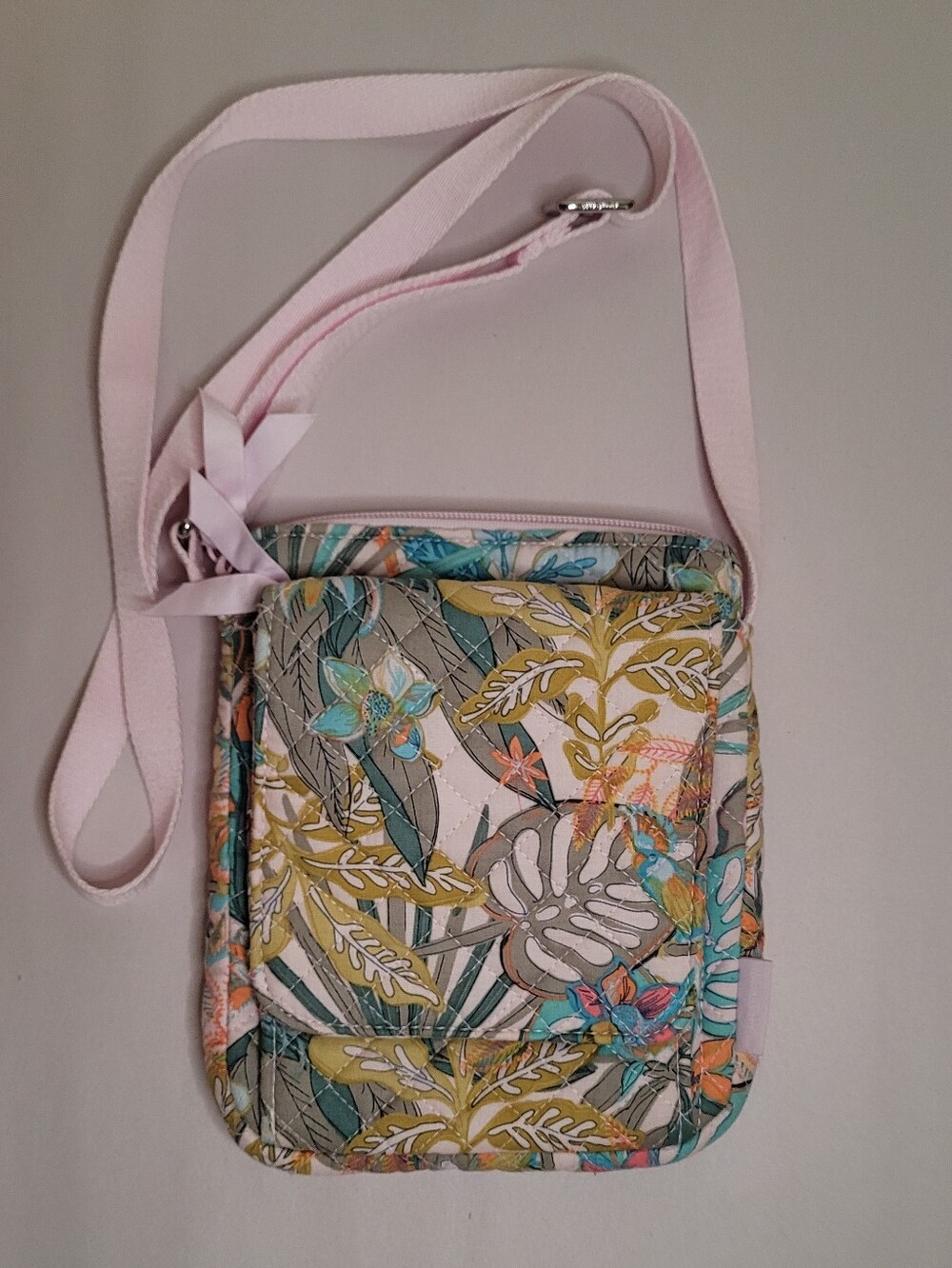 Vera Bradley Mini Hipster Crossbody Bag In Rainforest Canopy RFID - Picture 2 of 10